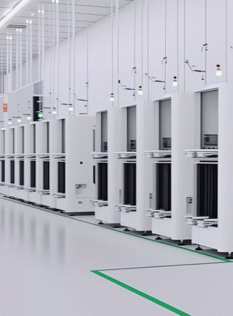 Robot tải/giải phóng khay
